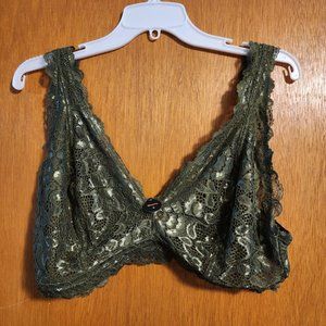 🟢 Lace bralette - Green. Size X.